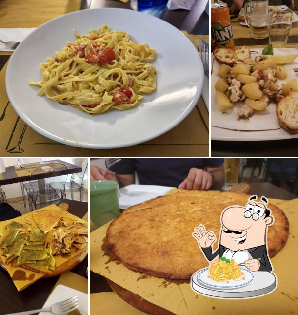 Spaghetti alla carbonara al Pizzeria Ristorante La Gerla