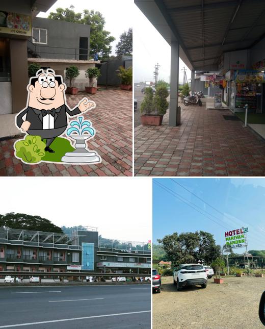 The exterior of HOTEL PARIVAR GARDEN All VEG AND DELUXE ROOMS