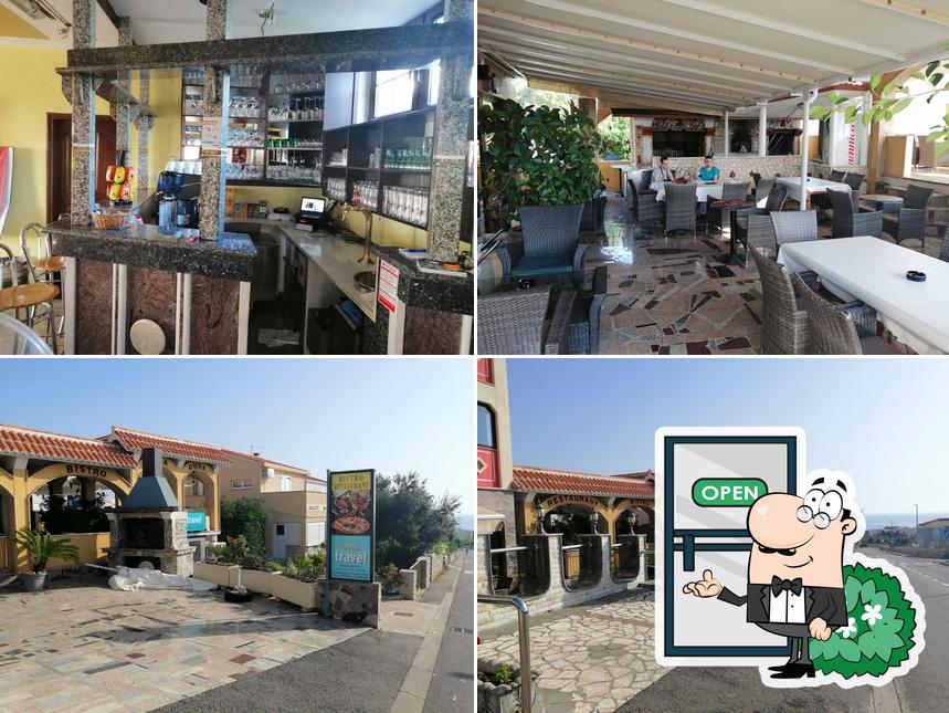 La esterno e interni del ristorante