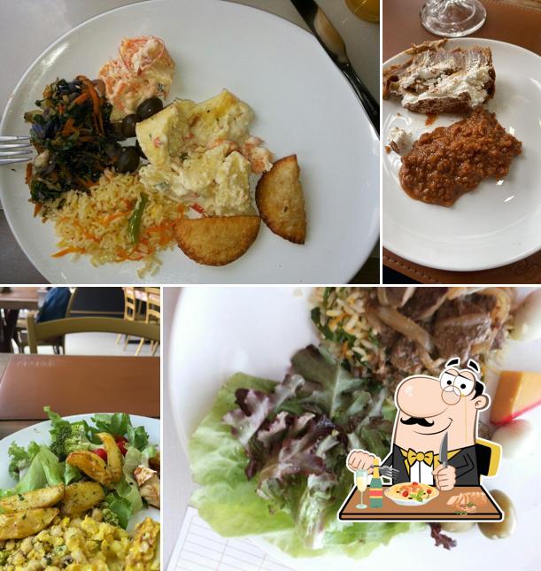 Platos en Restaurante Comedoria Escritório