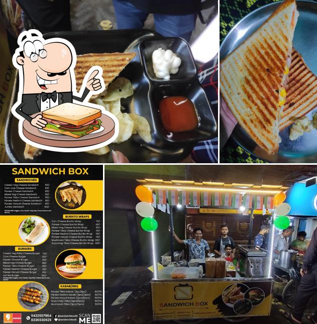 Grilled cheese sandwich at Sandwich Box