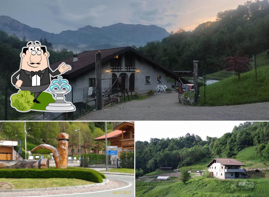 Puoi goderti l'aria fresca da seduto all'esterno di AGRITURISMO CASCINA CORNELLA