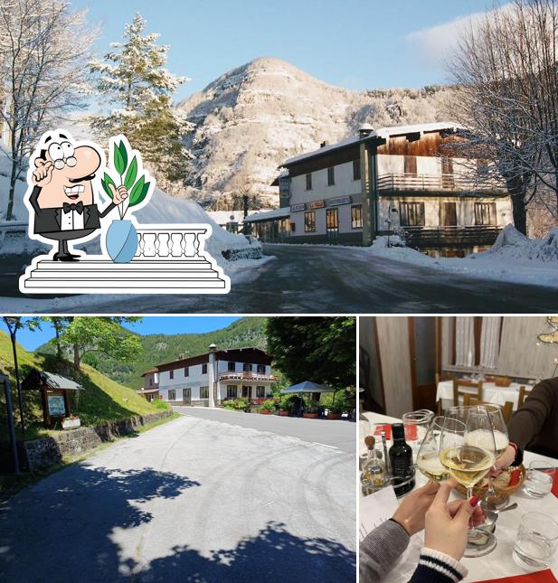 La esterno e interni del ristorante