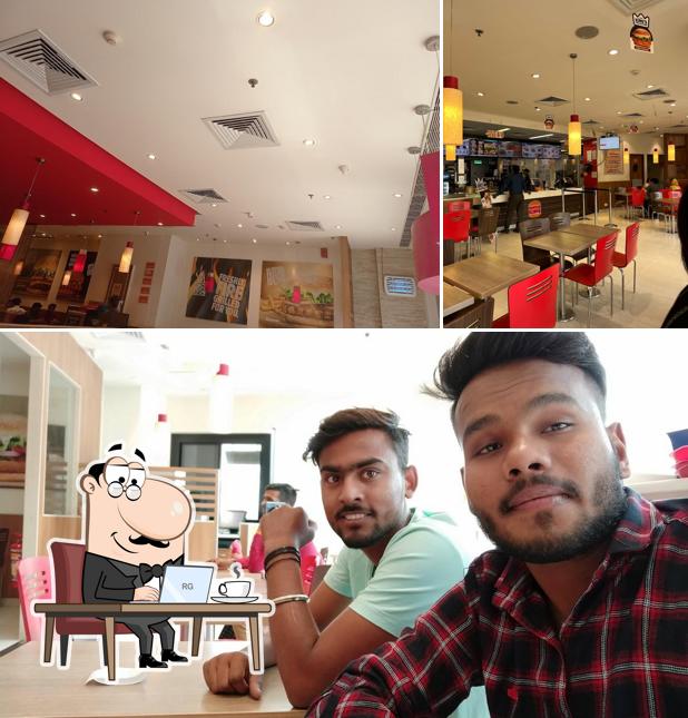 The interior of Burger King