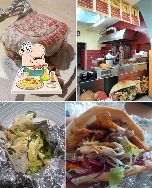 Panino con maiale stirato al ALI BABA DONER KEBAB