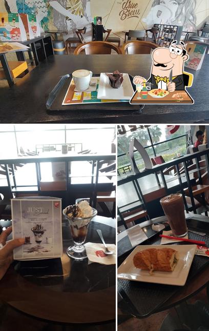 Among different things one can find food and interior at Cafe Coffee Day Amity Library