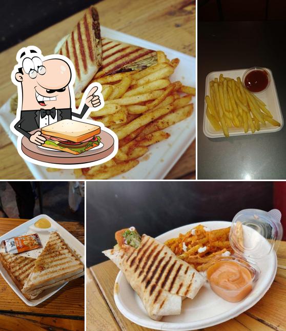 Grilled cheese sandwich at Stir N Fry