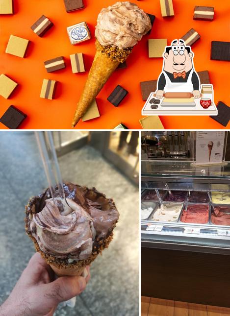 Venchi Cioccolato e Gelato, Torino Stazione Porta Nuova serve un'ampia gamma di dolci