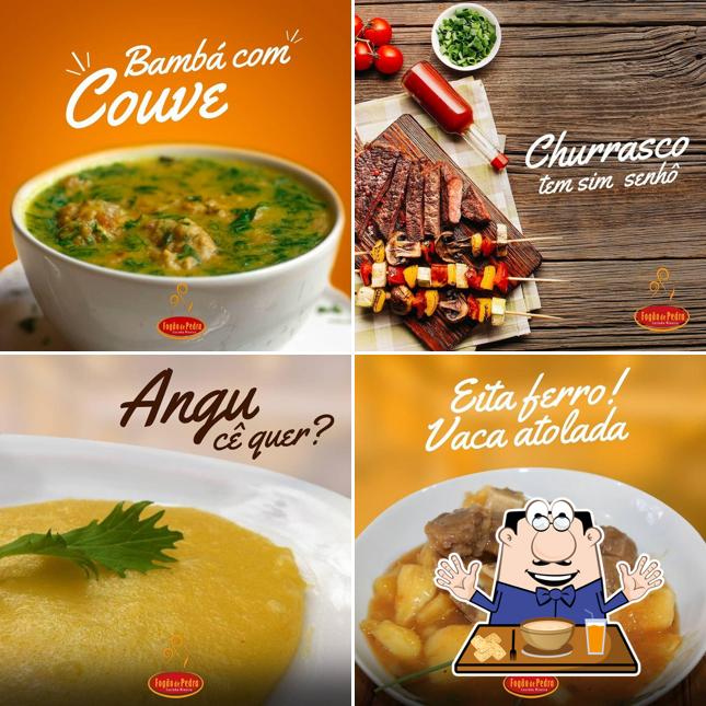 Comida em Fogão de Pedra