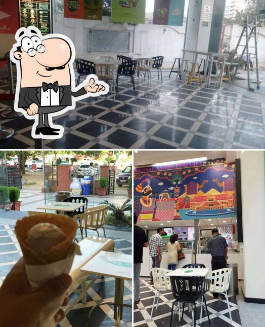 The interior of Naturals Ice Cream