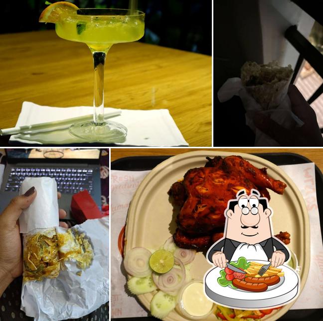 Food at Qubz- Shawarma & Grill