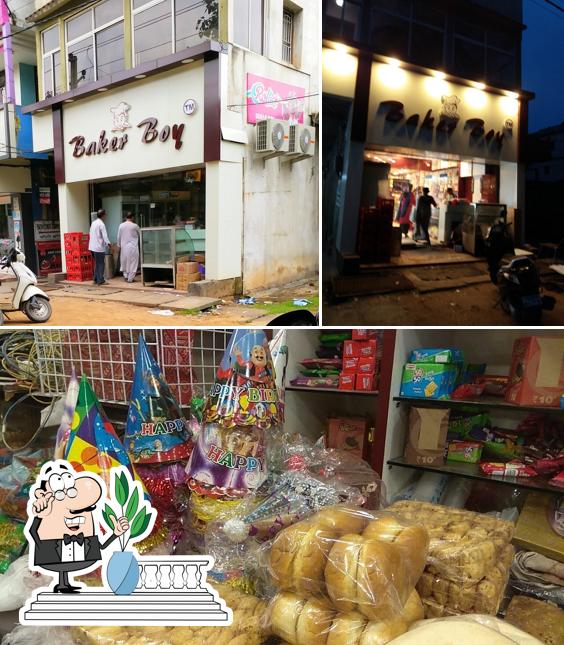 Take a look at the photo displaying exterior and food at Baker boy