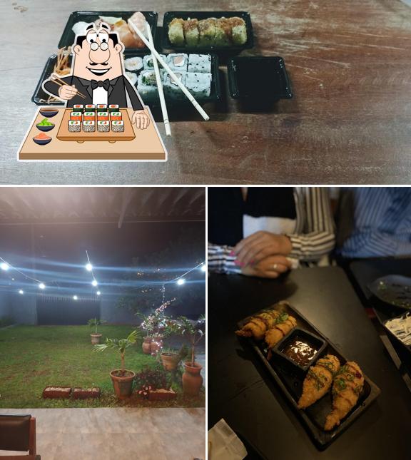 Sushi é um famoso refeição originário do Japão
