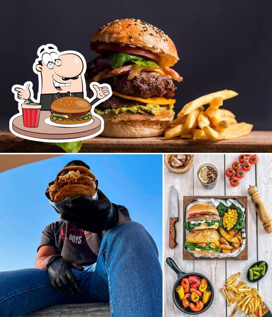 Order a burger at Kings Hub Multicuisine Restaurant