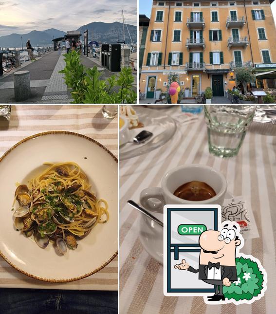 La foto di esterno e bevanda da Ristorante Pizzeria Leon D'oro