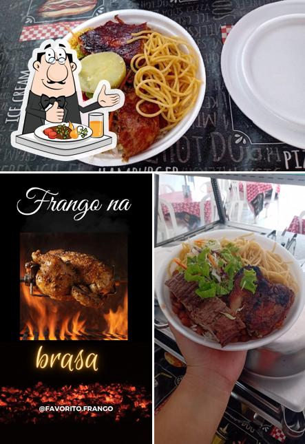 Comida em Favorito Frango Restaurante Quentinhas e Self-Service