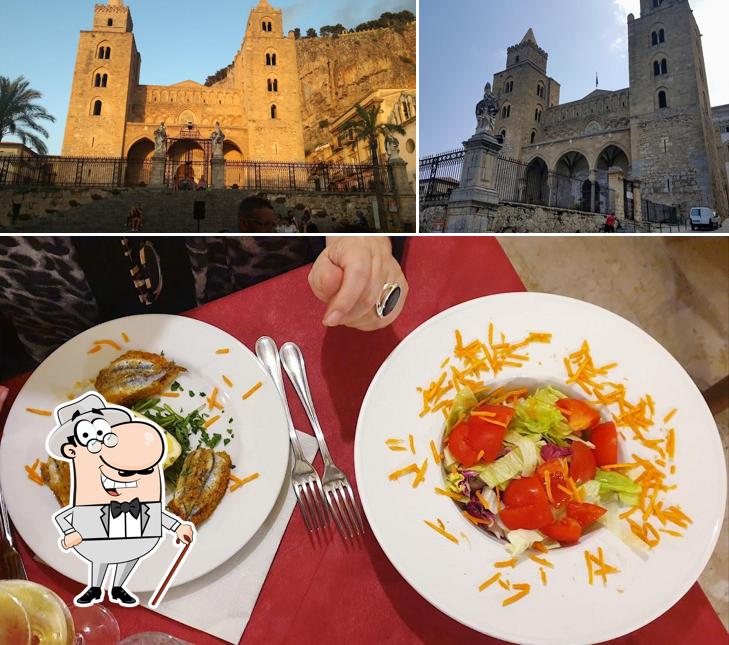 La foto della esterno e cibo di Il Normanno
