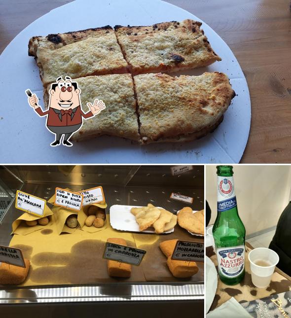 Questa è la foto che mostra la cibo e birra di Benvenuti a Sud