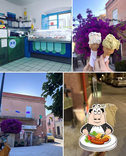Platti al Gelateria Artigana "Al Monte Bianco"