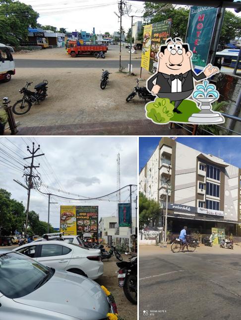 Check out how Sree Sai Sangeet looks outside