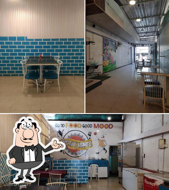 The interior of Sheetal Aswad Restaurant