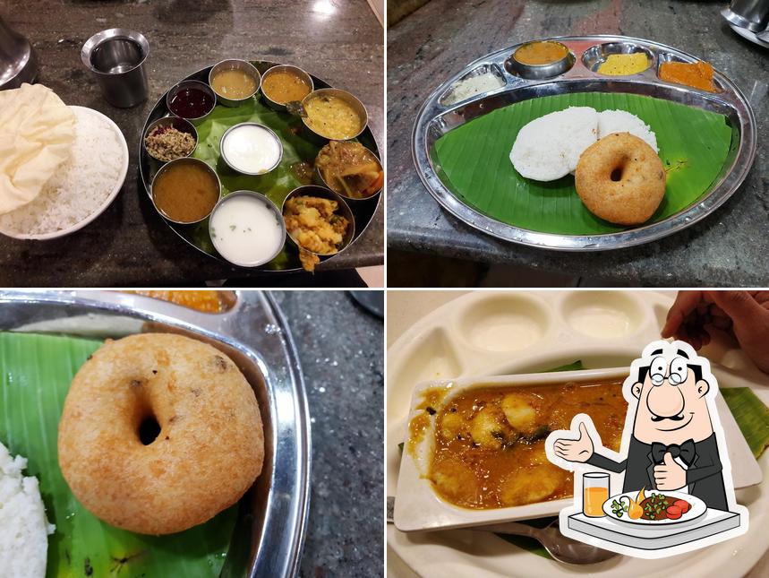 Food at Hotel Saravana Bhavan