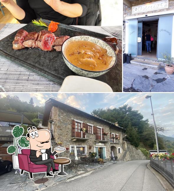 Gli interni di Osteria Roncaiola