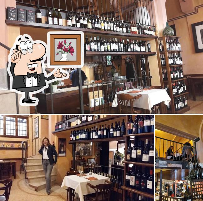 Gli interni di Osteria Stallo del Pomodoro