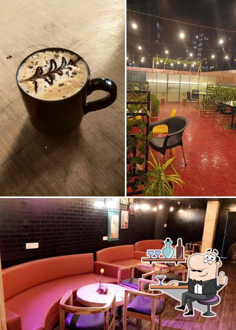 The restaurant's interior and beverage