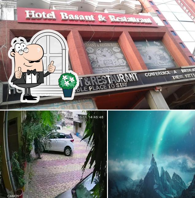 The exterior of Hotel Basant & Restaurant