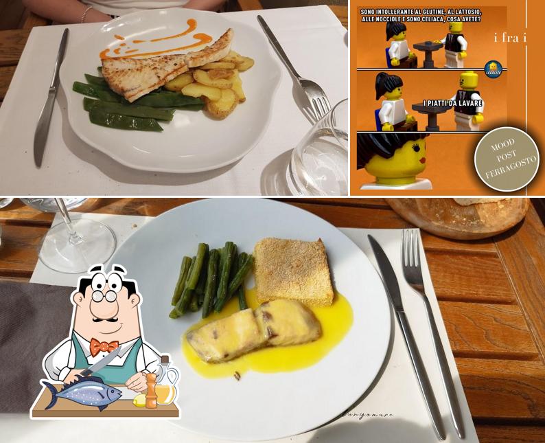 Salmone grigliato al Osteria i fra i