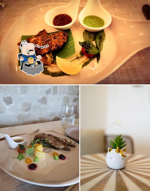 Food at The Off White Bar & Grill