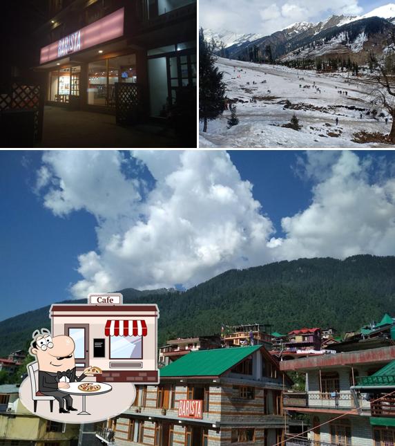 The exterior of Barista Manali