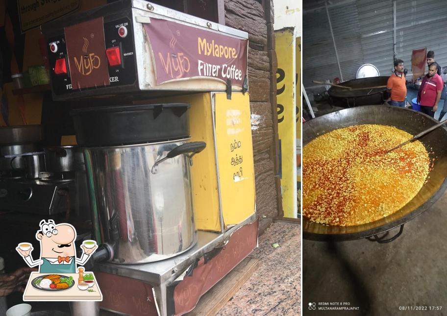 Food at Mylapore filter coffee