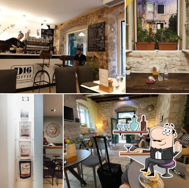 Gli interni di D16 Coffee