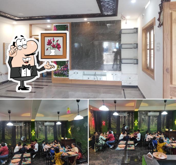 Take a seat at one of the tables at Hotel Hindustan Grand