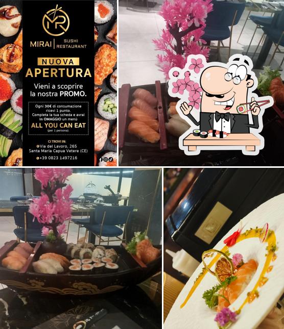 Ordina le varie opzioni di sushi