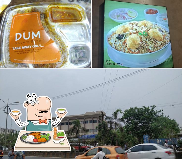 Take a look at the picture displaying food and exterior at DUM Rice n More