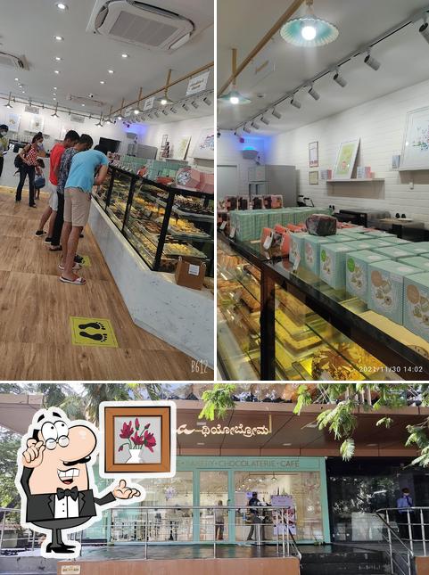 The interior of Theobroma Bakery and Cake Shop