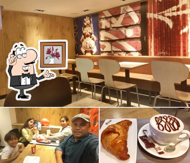 La interni e cibo del ristorante