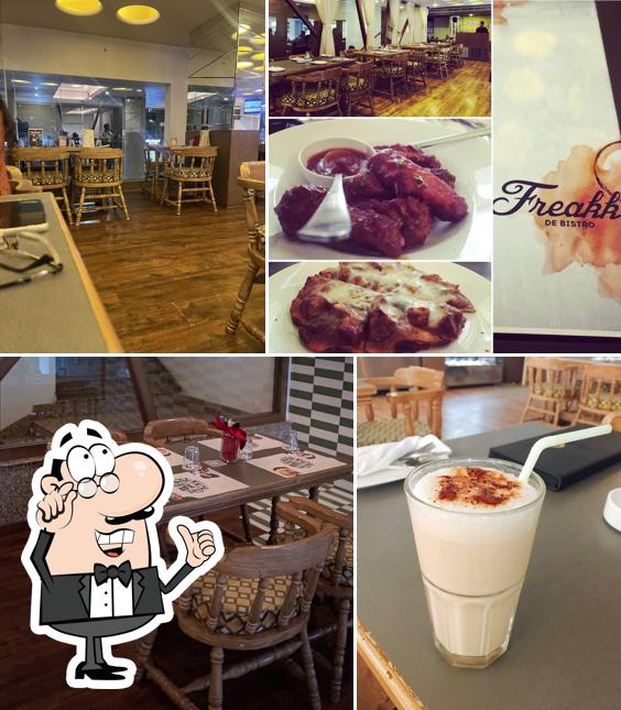 Take a seat at one of the tables at Freakk De Bistro