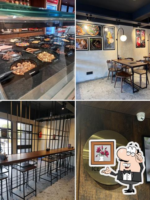 The interior of Huber & Holly (Rajkot)