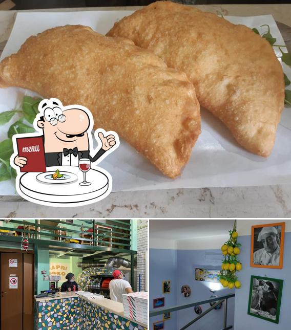 Dai un’occhiata alla immagine che raffigura la cibo e interni di Pizzeria Capri 1960
