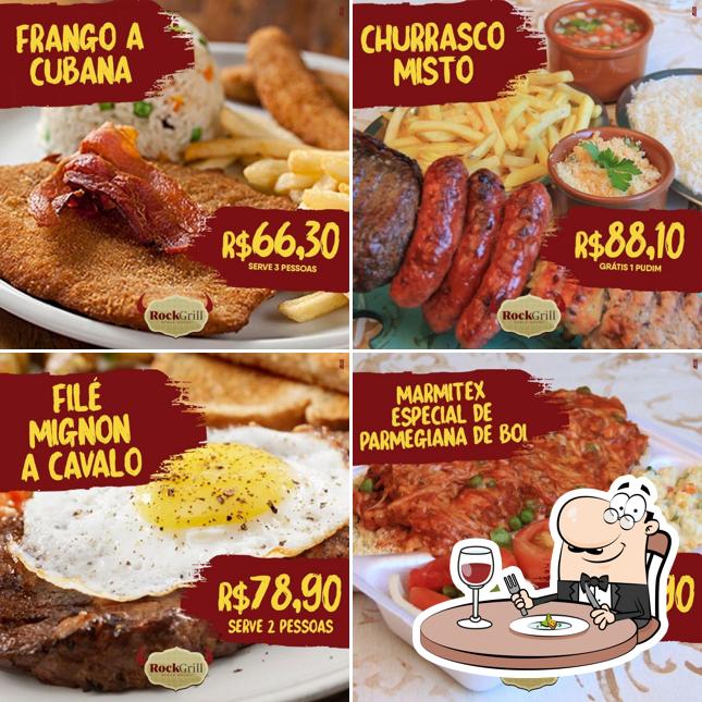 Platos en Rock Grill