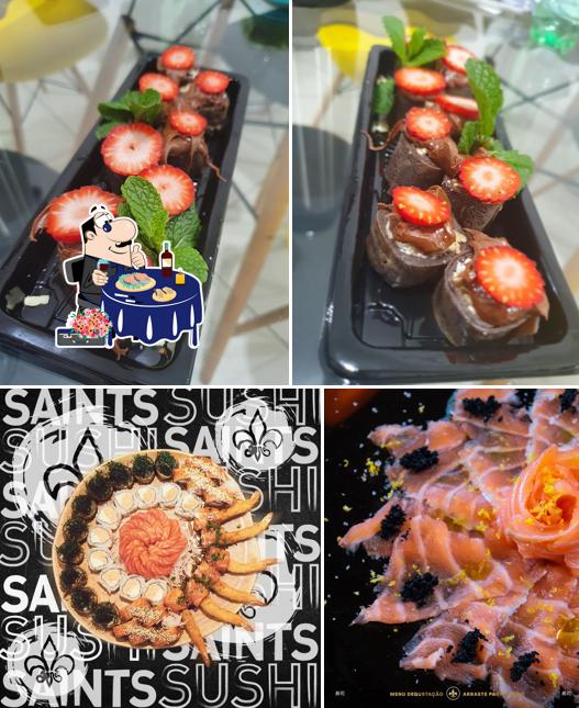 Sashimi em Saints Sushi