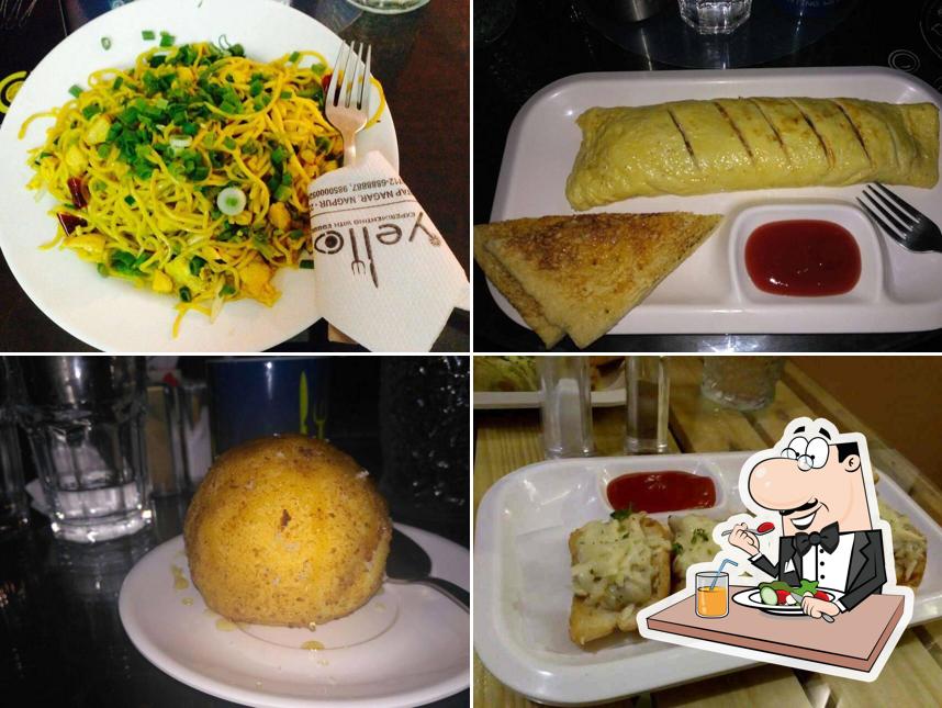 Food at Yello - Cafe. Best Cafe for Couple, Coffee, Breakfast, Sandwiches, Special Occasion, Kitty Party, Birthday Celebration