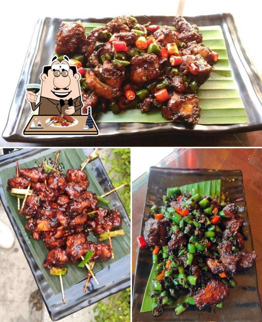 Meat meals are available at Kung Pao