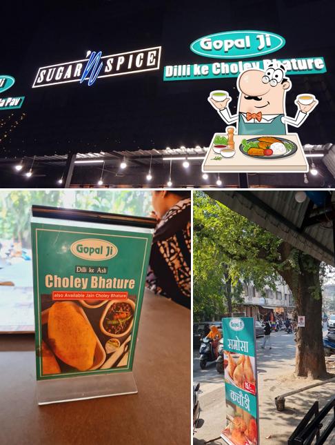 Among various things one can find food and interior at Gopal Ji - Choley Bhature