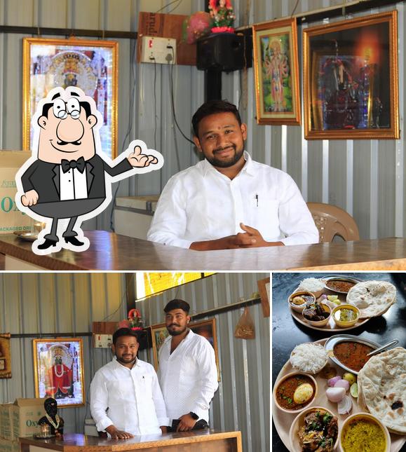 The image of Hotel Durga’s interior and meat