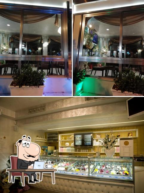 La interni e esterno del ristorante